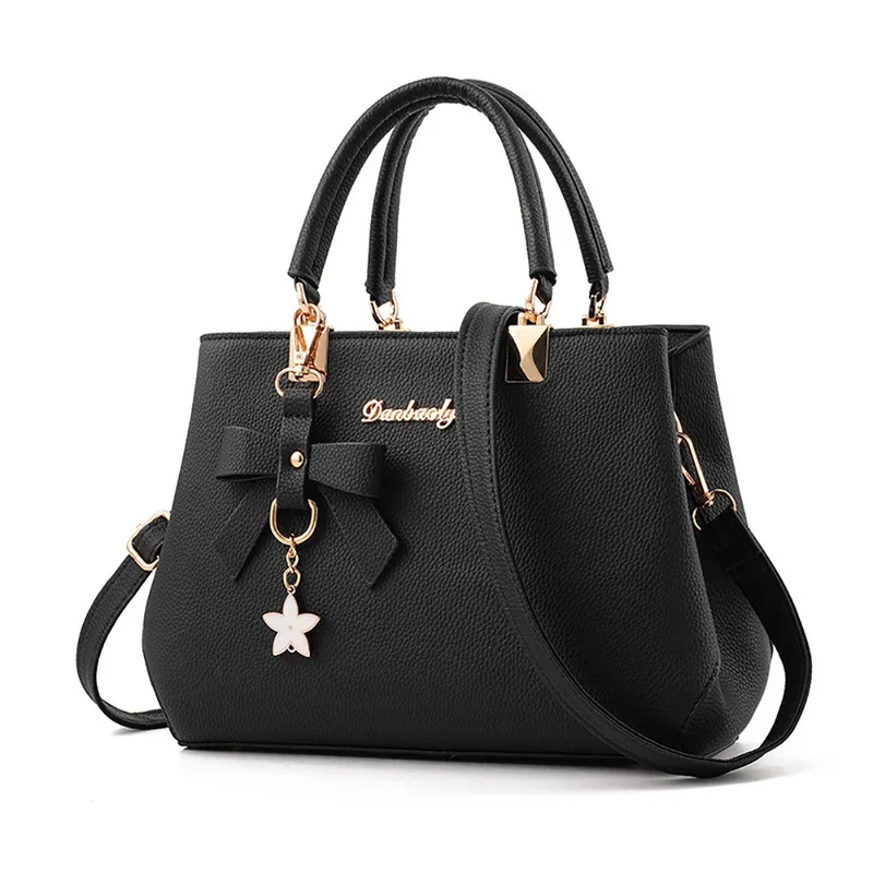 6 Colors Elegant Shoulder Bag Fashion Flowers Hand Bags for Women Luxury Designer Female Bags Plum Bowknot Sweet Crossbody Bag - Image 3